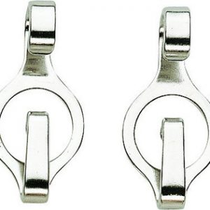 FLAT CURB HOOKS by Sprenger- Stainless Steel, pair